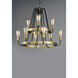 Haven 9 Light 27 inch Oil Rubbed Bronze and Antique Brass Multi-Tier Chandelier Ceiling Light