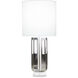 Atticus 29 inch 150.00 watt Brushed Nickel Table Lamp Portable Light in Silver