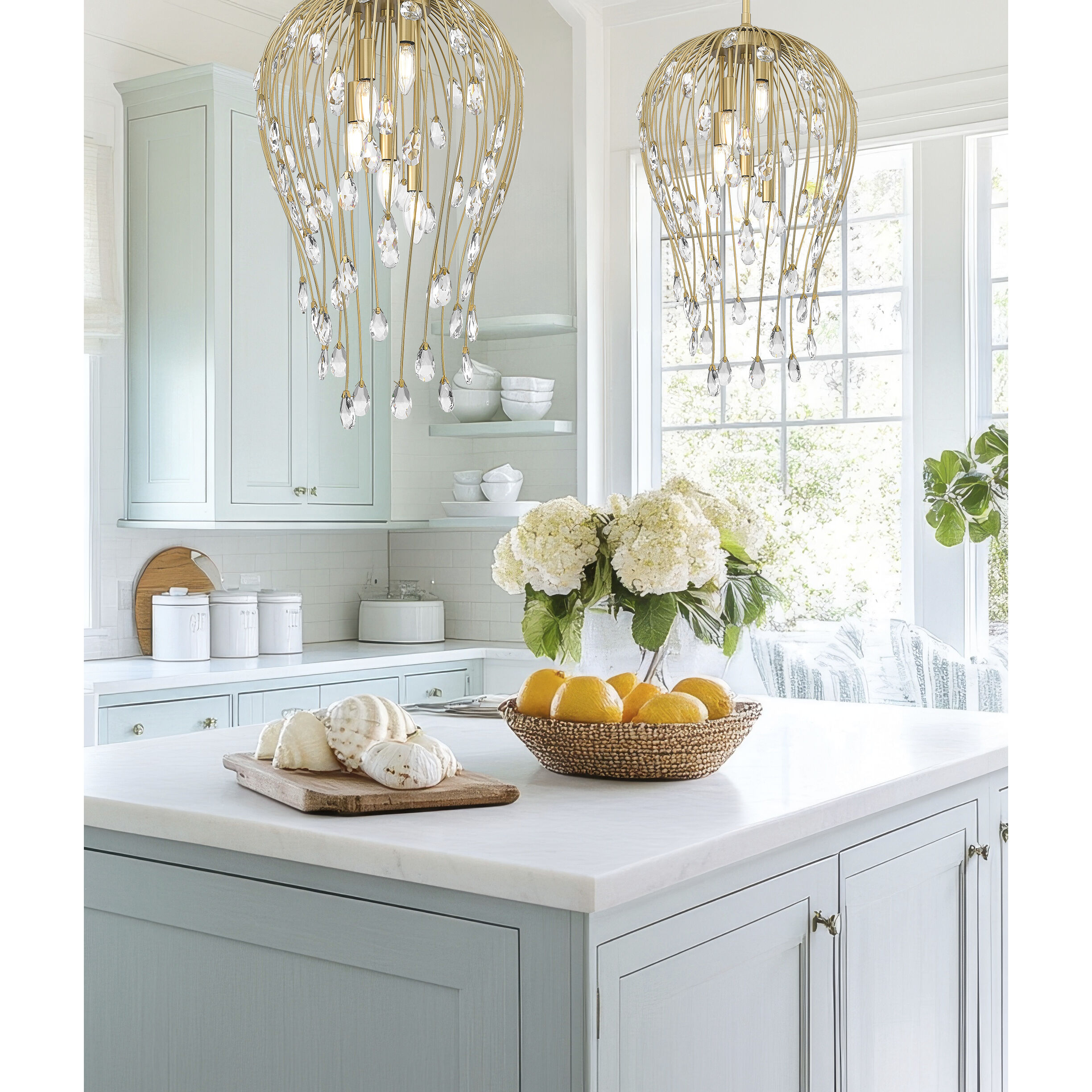 Gabriella Pendant Ceiling Light in Modern Gold