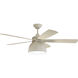 Ventura 52 inch Cottage White with Cottage White/Driftwood Blades Indoor/Outdoor Ceiling Fan