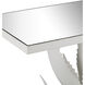 Agave 60.25 inch Gesso White and Clear Console Table, Marjorie Skouras Collection