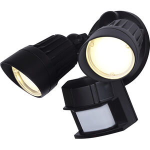 Security LED 6 inch Black Outdoor Wall Light