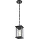 Mascher 1 Light 5 inch Black Outdoor Pendant