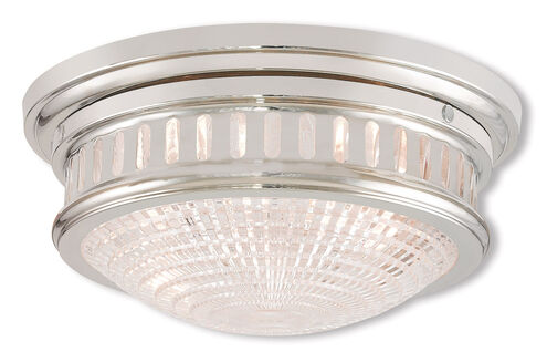 Berwick 2 Light 13 inch Polished Nickel Flush Mount Ceiling Light