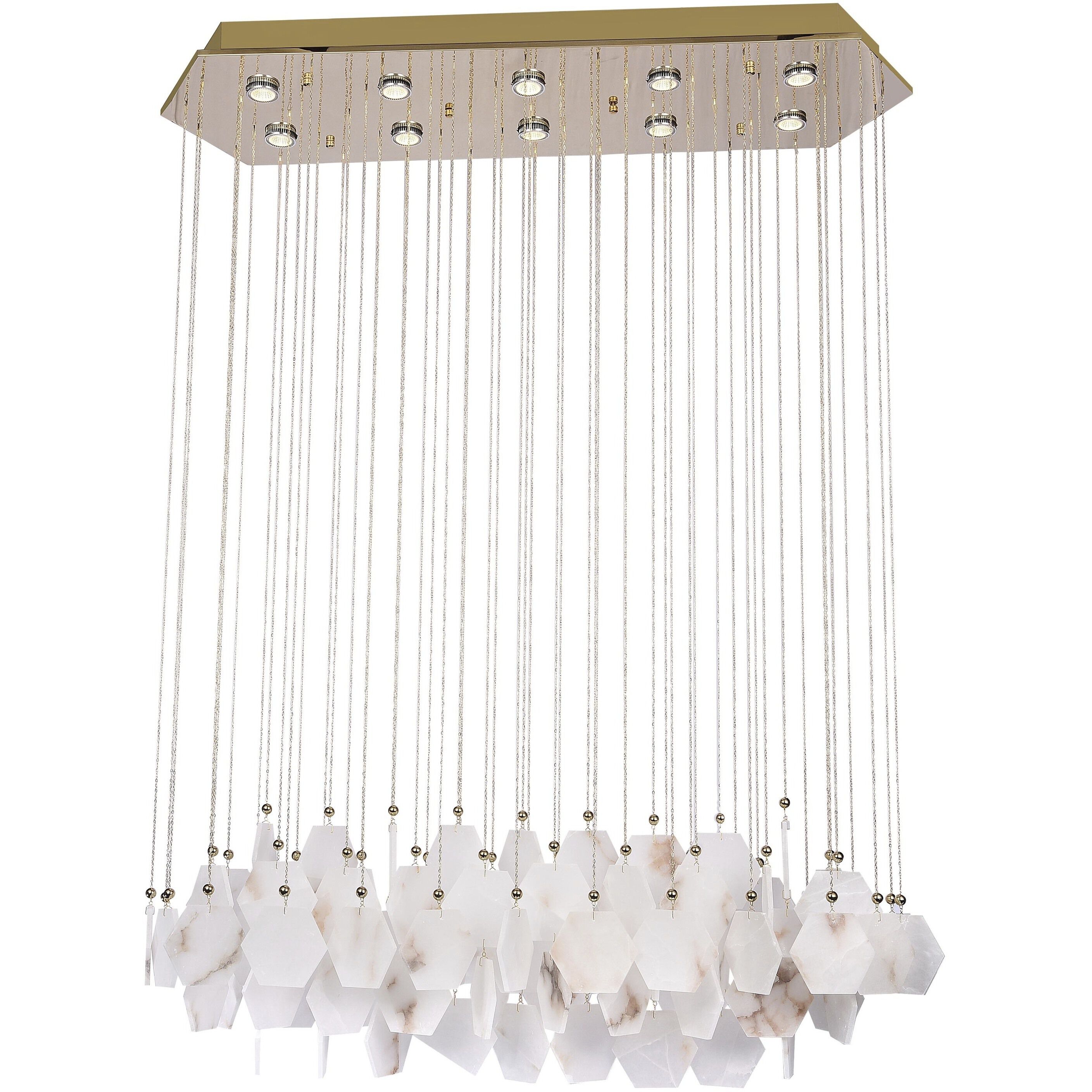 Canada LED 13.7 inch Gold Chandelier Ceiling Light