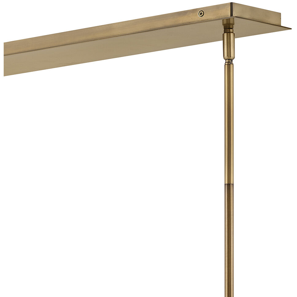 Hollis 4 Light 42.25 inch Heritage Brass Indoor Linear Chandelier Ceiling Light