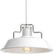 Archives 1 Light 14 inch White Pendant Ceiling Light