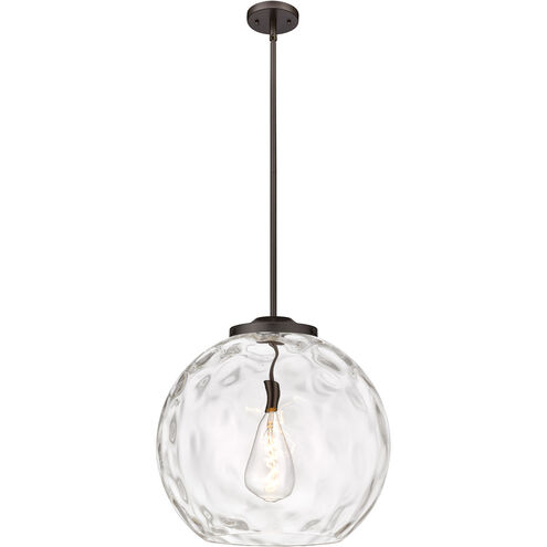 Ballston Athens Water Glass 1 Light 18 inch Oil Rubbed Bronze Pendant Ceiling Light