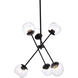 Axl 6 Light 24 inch Black Pendant Ceiling Light