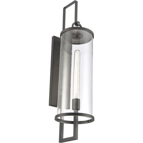 Hopkins 1 Light 30 inch Charcoal Black Outdoor Wall Sconce