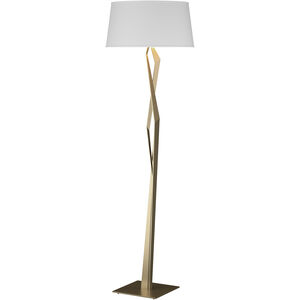 Hubbardton Forge Facet 65.9 inch 100.00 watt Soft Gold Floor Lamp Portable Light in Natural Anna 232850-1038 - Open Box
