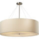 Textile LED 36 inch Brushed Nickel Pendant Ceiling Light