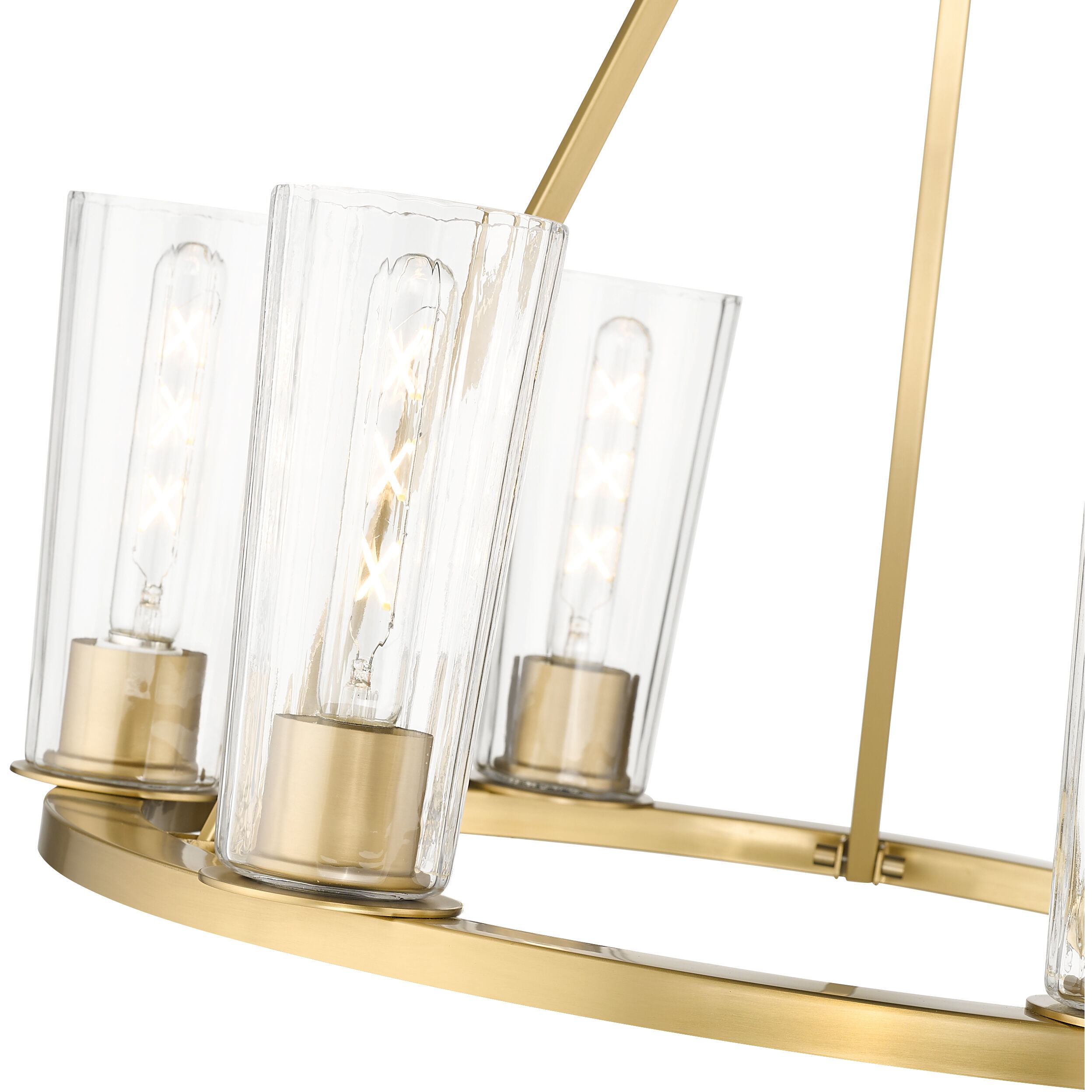 Titus 6 Light 26 inch Modern Gold Chandelier Ceiling Light