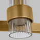 C&M by Chapman & Myers Geneva 8 Light 42 inch Burnished Brass Chandelier Ceiling Light