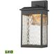 Newcastle LED 13 inch Textured Matte Black Outdoor Sconce