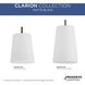 Clarion 1 Light 9 inch Matte Black Pendant Ceiling Light