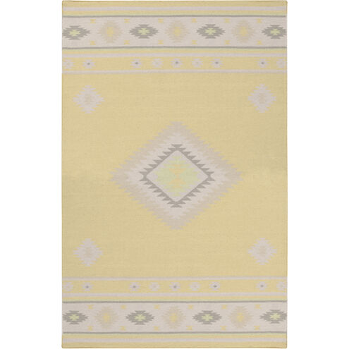 Jewel Tone II 36 X 24 inch Lime, Light Gray, Medium Gray Rug