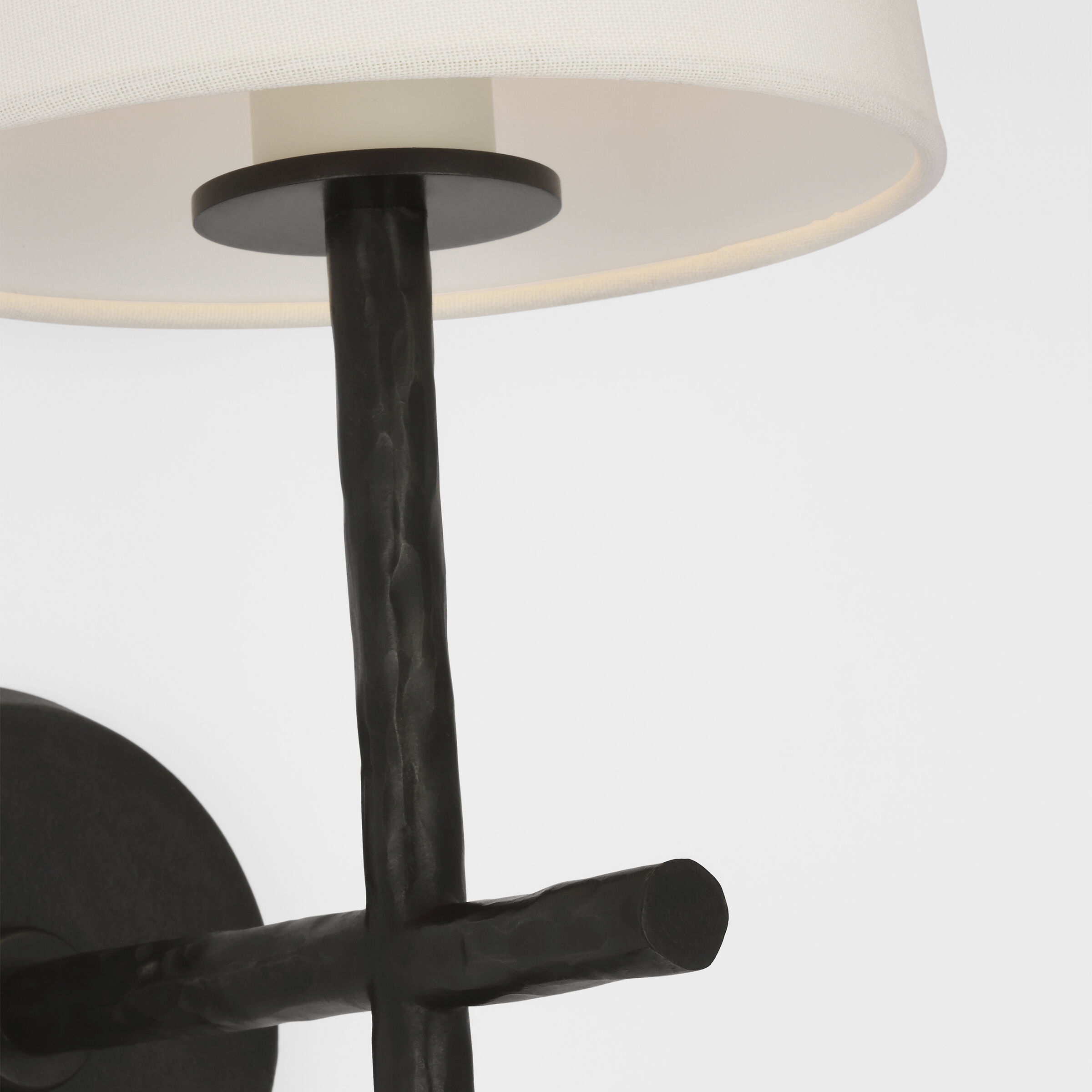 Suzanne Kasler Collette LED 8 inch Aged Iron Tail Sconce Wall Light