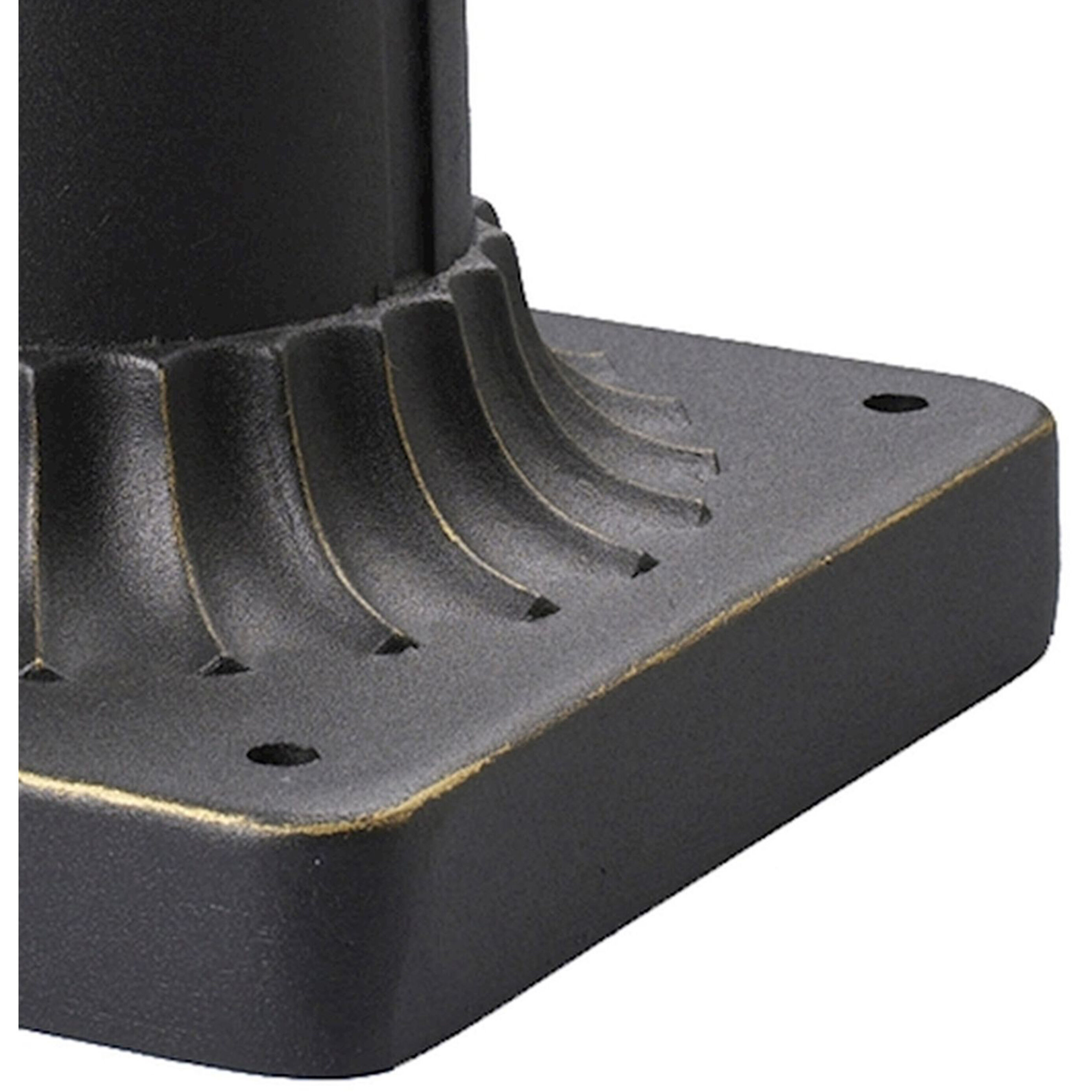 Outdoor Accessories 8 inch Weathered Charcoal Outdoor Pier Mount