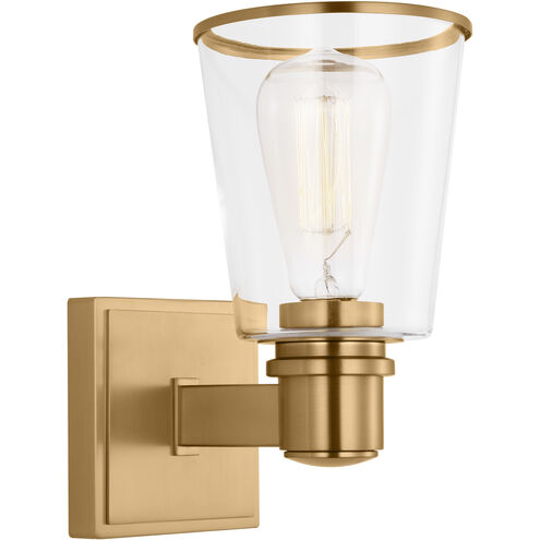 C&M by Chapman & Myers Alessa 1 Light 5 inch Burnished Brass Bath Vanity Wall Sconce Wall Light