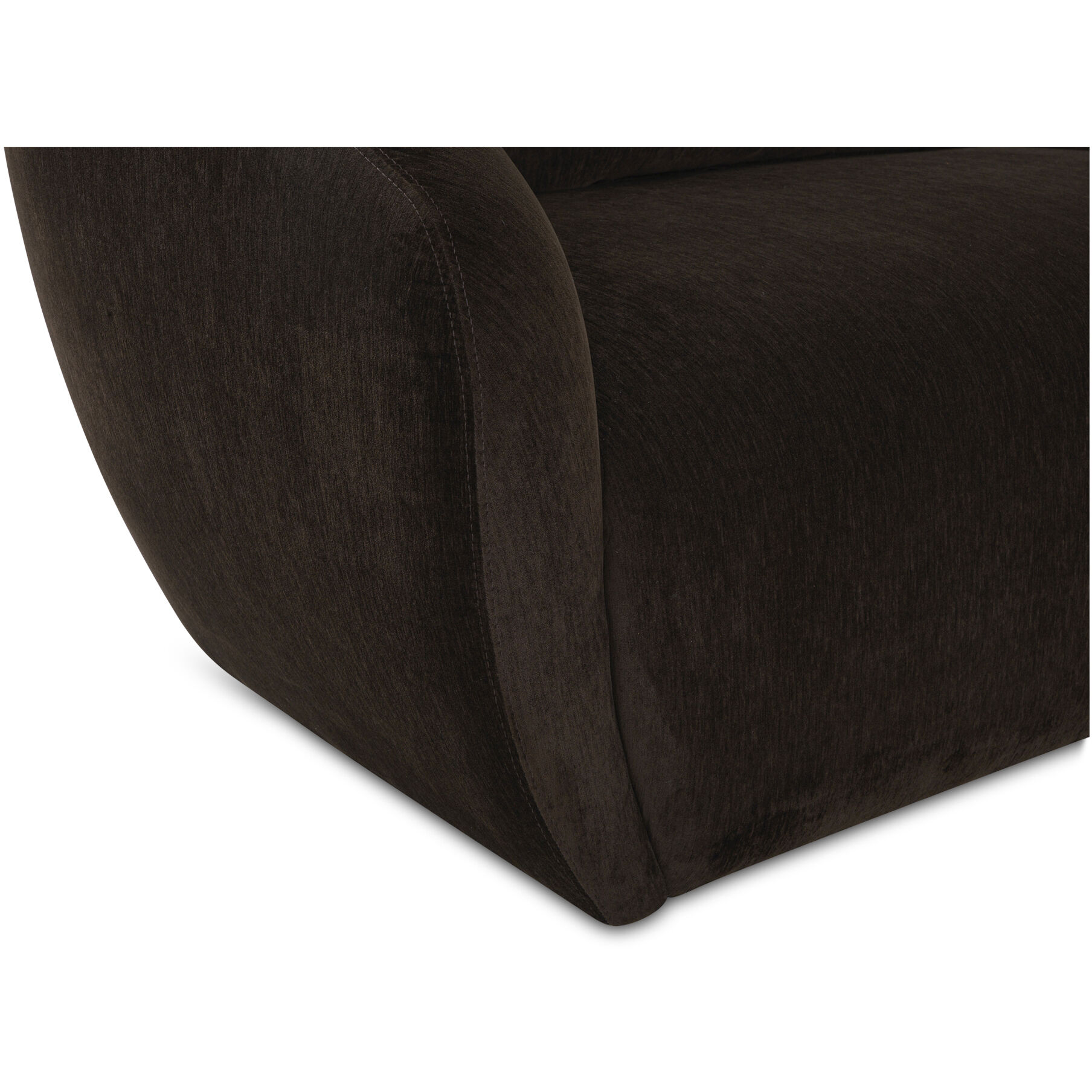 Amelia Dark Brown Sofa, Left