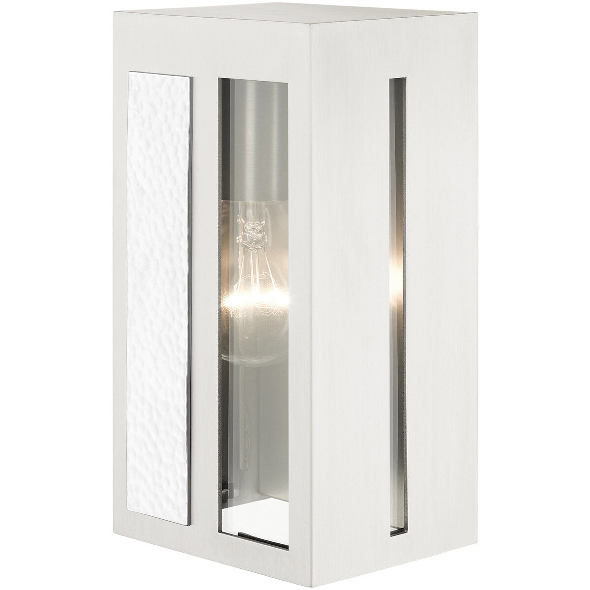 Lafayette 1 Light 9 inch Brushed Nickel Outdoor ADA Wall Lantern