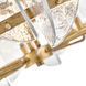 Seraphina 8 Light 40.25 inch Distressed Brass Chandelier Ceiling Light