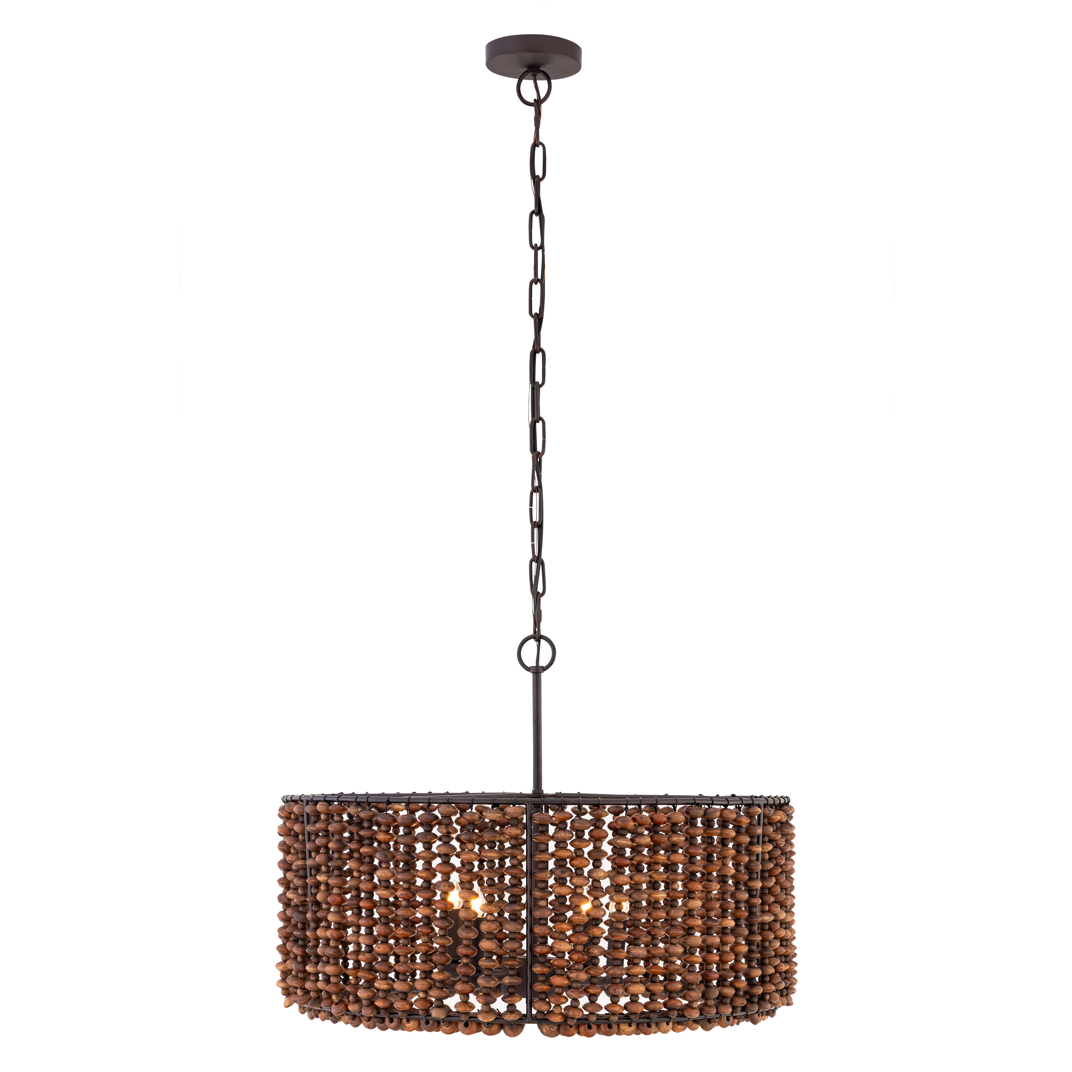 Beaudelle 4 Light 26 inch Dark Bronze Pendant Ceiling Light