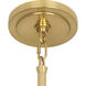 Williamsburg Custis 3 Light 15 inch Modern Brass Pendant Ceiling Light in Richmond Red With Blacksmith Black