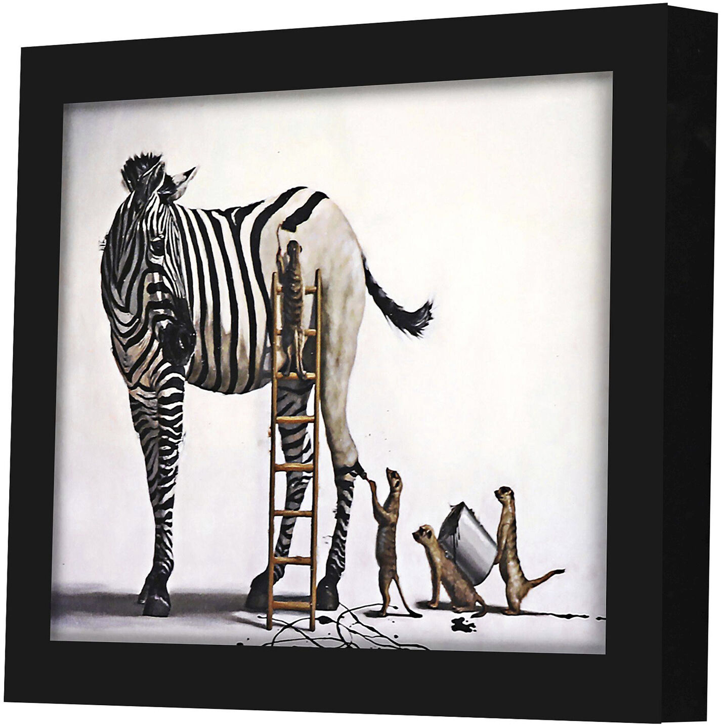 Animals 11 X 9 inch Non-Glass Framed Art, Propac