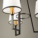 Coco LED 19.7 inch Gold and Black Chandelier Ceiling Light