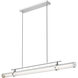 Benoit LED 56 inch Brushed Nickel Billiard Light Ceiling Light