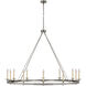 Chapman & Myers Launceton LED 63.25 inch Antique Nickel Ring Chandelier Ceiling Light, Oversized