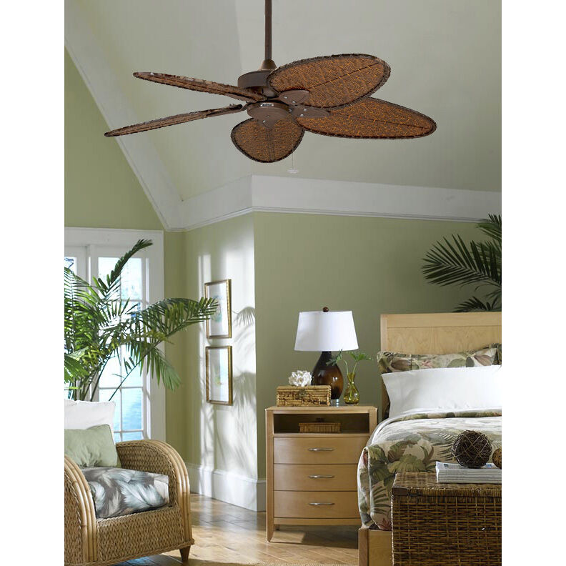 Bamboo ceiling fan with light discount
