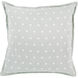 Polka Dot 22 inch Cream, Light Gray Pillow Kit