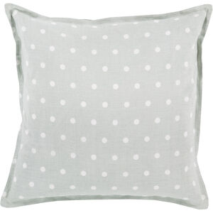 Polka Dot 18 inch Cream, Light Gray Pillow Kit