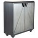 Ellington Gray Straw Marquetry and Ebony Cabinet