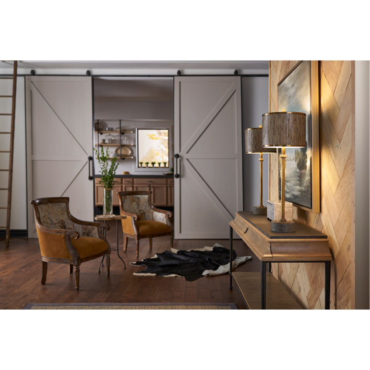 Wildwood 30 inch 60 watt Hand Rubbed Table Lamp Portable Light