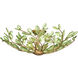 Bridget 4 Light 21.25 inch Soft Gold Semi Flush Ceiling Light in Green