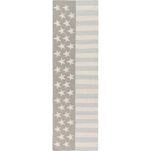 Washington 156 X 108 inch Medium Gray, Pale Blue, Khaki Rug