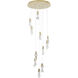 Canada 11 Light 26 inch Brushed Gold Chandelier Ceiling Light