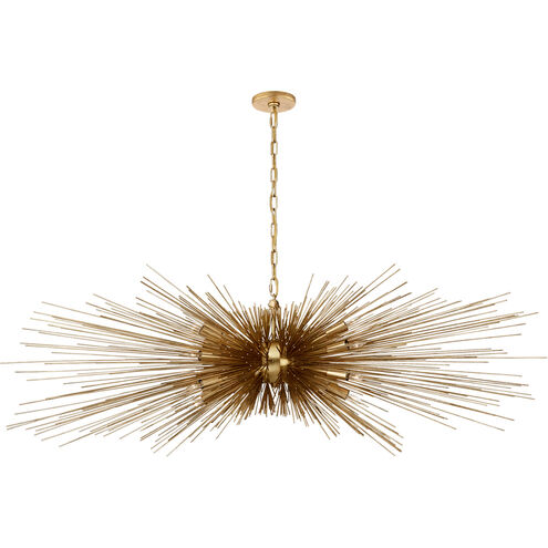 Kelly Wearstler Strada 16 Light 60 inch Gild Linear Chandelier Ceiling Light, Large