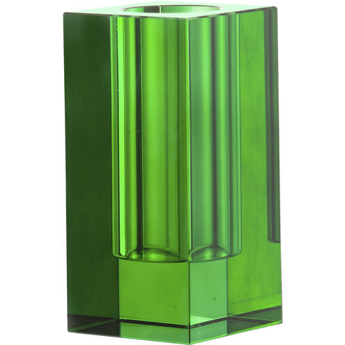Transparent 7.9 X 3.9 inch Vase in Green
