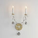 Formosa 2 Light 12 inch Ecru and Venetian Gold Wall Sconce Wall Light