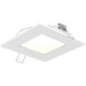 Excel White Slim panel, Recessed