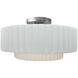 Radiance Collection - Pleated Tier 1 Light 14.50 inch Semi-Flush Mount