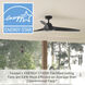 Mosley 60 inch Matte Black Outdoor Ceiling Fan
