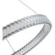 Chevron LED 23.62 inch Brushed Nickel Pendant Ceiling Light