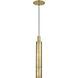 Mick De Giulio Sottile LED Natural Brass Pendant Ceiling Light, Integrated LED