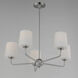 Bristol 5 Light 26.5 inch Satin Nickel Single-Tier Chandelier Ceiling Light